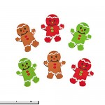 FX OT 24 ~ Holiday Gingerbread Mini Erasers ~ Approx. 1 x 1 ~ New ~ Stocking Stuffer  B075FFF52F